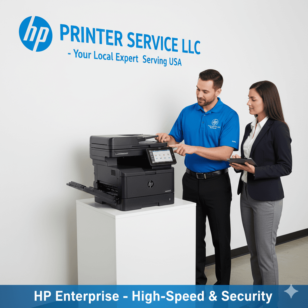 HP Printer Technician at work